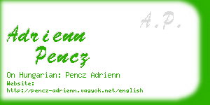 adrienn pencz business card